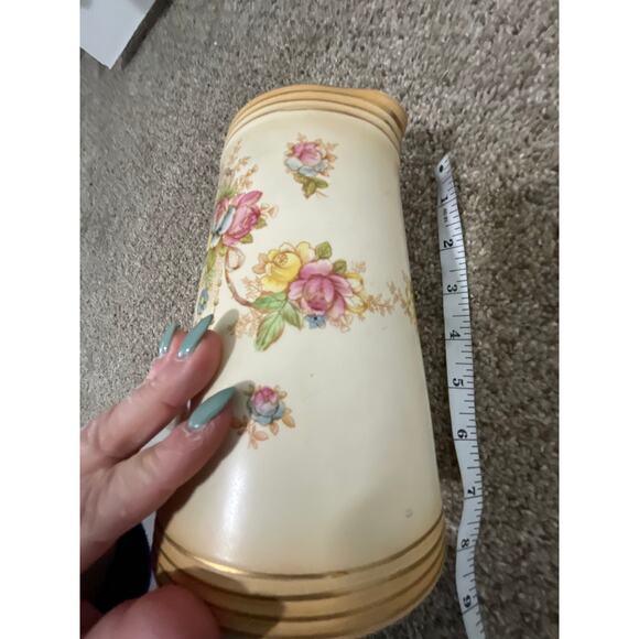 Vintage England Beige Porcelain Pitcher Royal Crown Devon S.Fielding & Co Wye - Picture 7 of 8